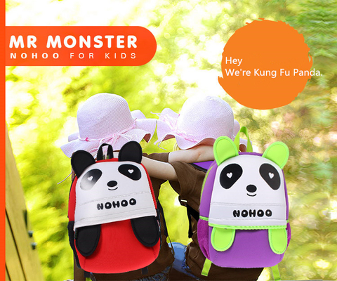 Σχολικά Backpacks εφήβων πολυεστέρα νεοπρενίου Eco φιλικά με τη ζωική μορφή της Panda