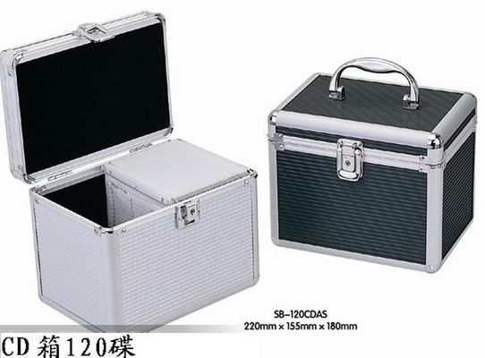 Ελαφριά ασημένια κιβώτια αποθήκευσης του CD υποθέσεων αποθήκευσης του CD και DVD για το σπίτι