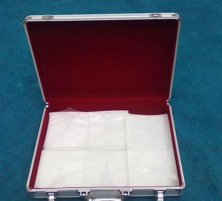 Η φορητή περίπτωση αποθήκευσης του CD αλουμινίου επένδυσης βελούδου επιμεταλλώνει με ηλεκτρόλυση τη βασική κλειδαριά σιδήρου