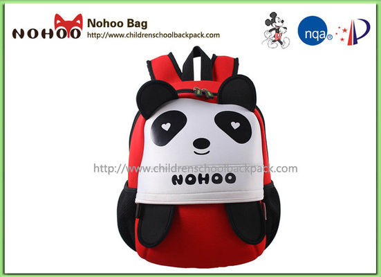 Κόκκινο Backpack ταξιδιού παιδιών της Panda κινούμενων σχεδίων μαθητών μωρών προσωποποίησε το νερό ανθεκτικό