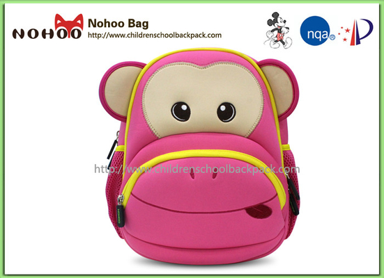 Άνετο δροσερό σχολικό Backpack για τα κορίτσια αγοριών, τρισδιάστατος πίθηκος κινούμενων σχεδίων